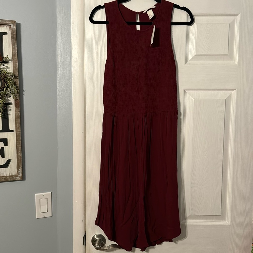 Burgundy dress